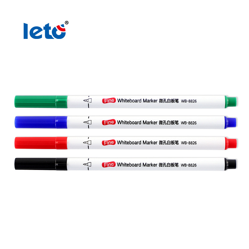 Lotto Ultra-Fine 0.5mm Erasable Whiteboard Pen Teaching Office Creative Colorful Marker Pen Water-Based Black Dry Erase Pen