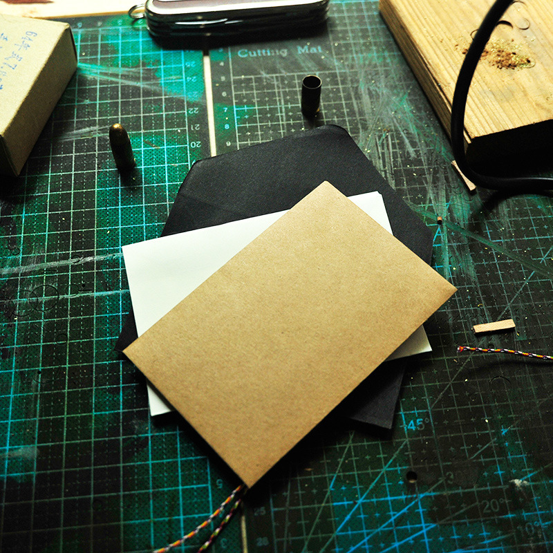 Card Envelope 3 Korean Creative Retro Kraft Paper Business Card Storage Envelope-Mini Series Western-Style Small Envelope