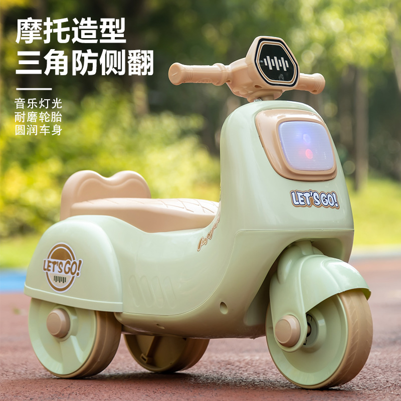 Children's Motorcycle Scooter 1-3 Years Old Male and Female Baby Toddler Motorcycle Scooter Kidsren's Balance Car