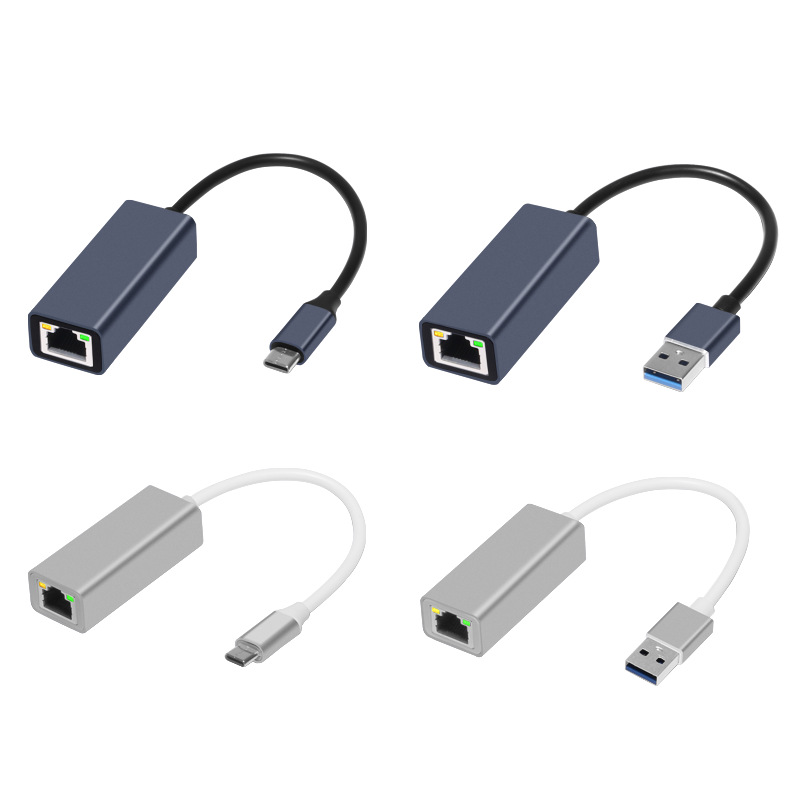 TYPE-C to gigabit driver-free network card USB1000M drive-free network card notebook type-c to rj45 network port