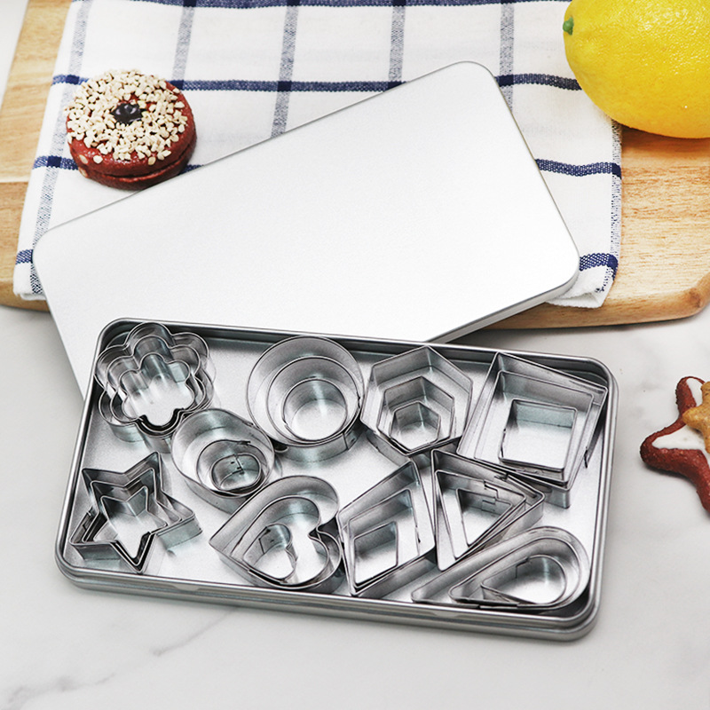 Набор из 30 форм для печенья из нержавеющей стали, для выпечки