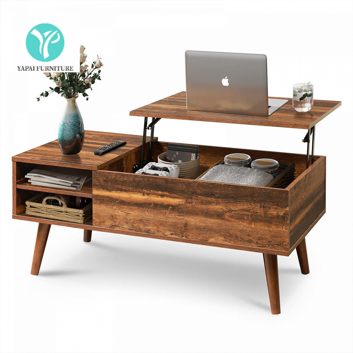 Coffee Table Cross-Border Supply Amazon Panel Furniture Factory Coffee Table Coffee Table Simple Storage Lift Living Room Wholesale