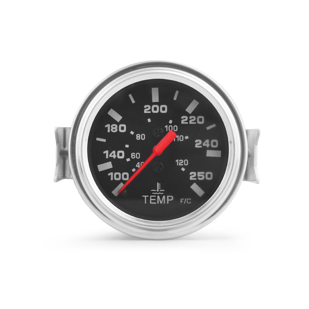 Car modification 2 inch 52mm mechanical water temperature gauge 40-120 ℃/100-250℉ 12V NPT 1/2