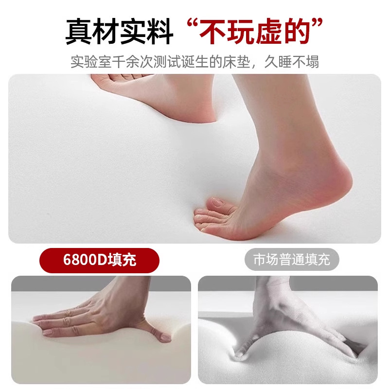 Latex Mattress Rental Home Floor Sleeping Mat Student Dormitory Soft Cushion Tatami Mattress 1.8m × 2m