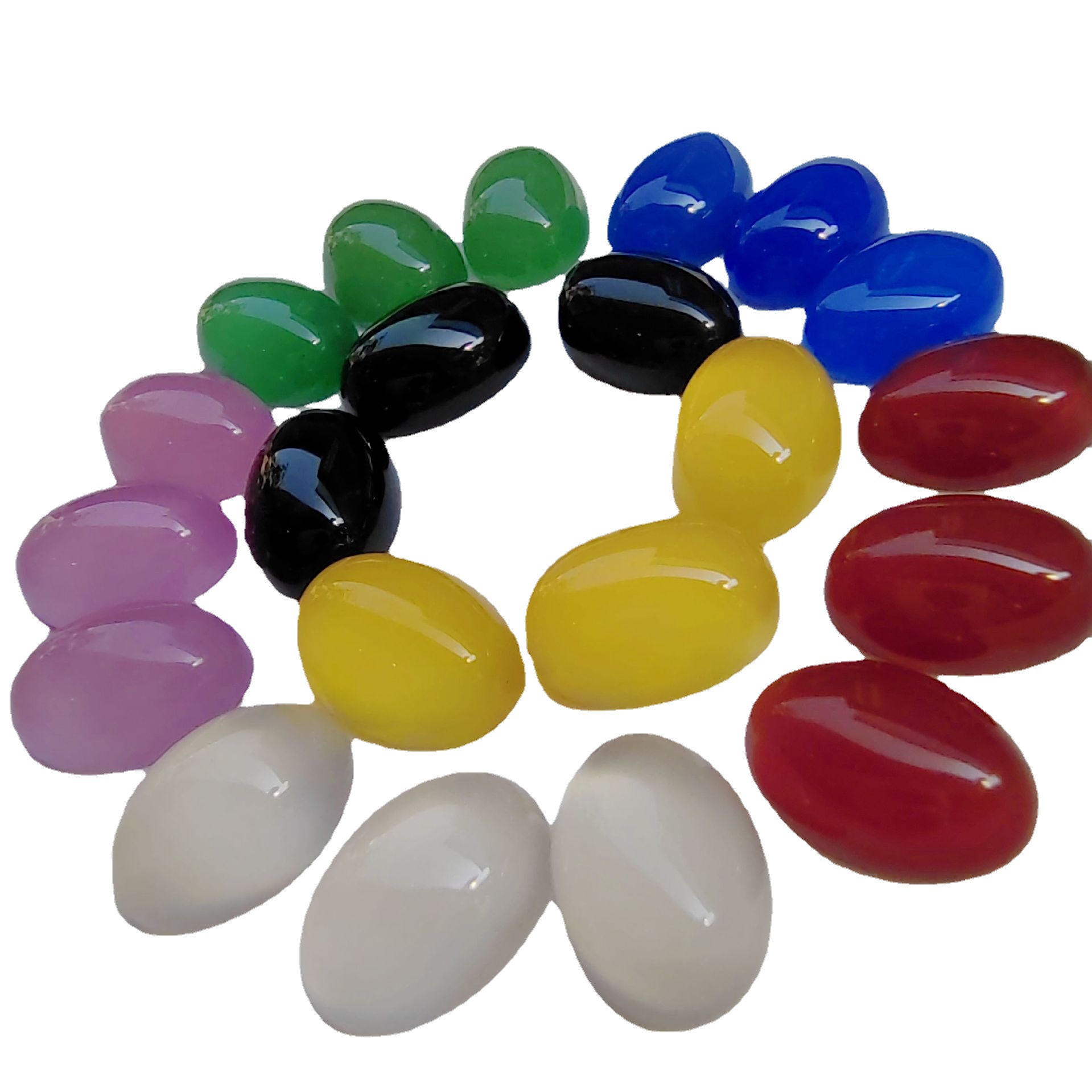 Agate Ring Surface Jade Oval Patch Agate Ring Surface Patch DIY Jewelry Accessories Wholesale Natural Semi-Precious Stone