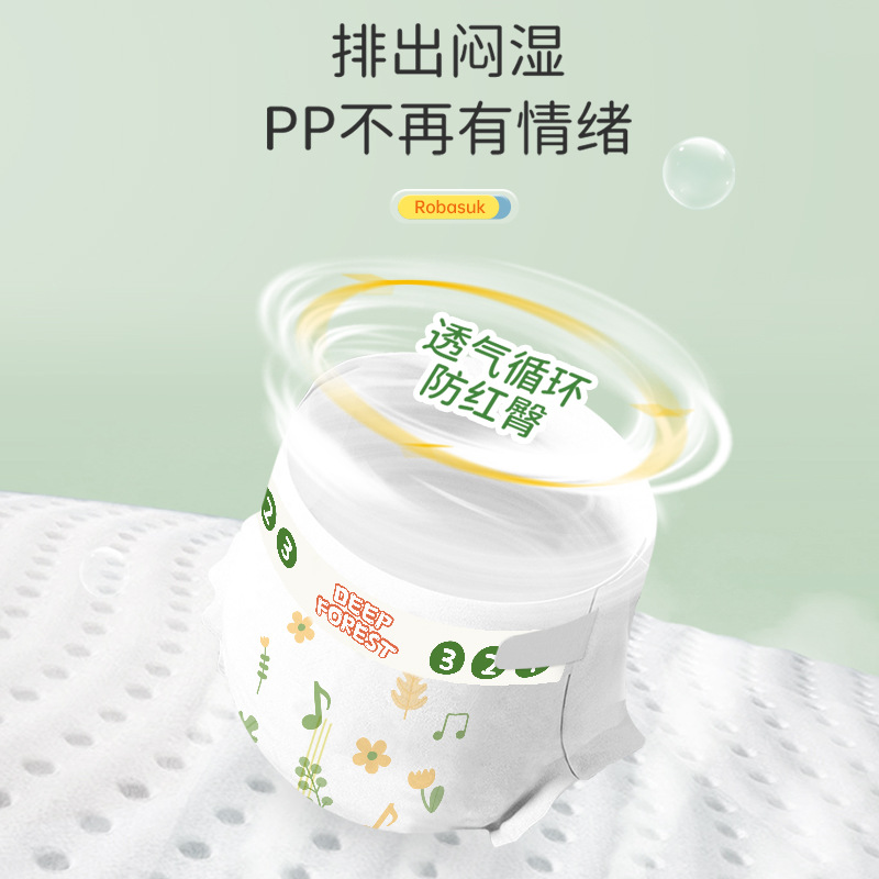 Jobieshu Forest Story Pull-up Pants Summer Ultra-thin Oxygen Deep Forest Story Diapers for Boys and Girls