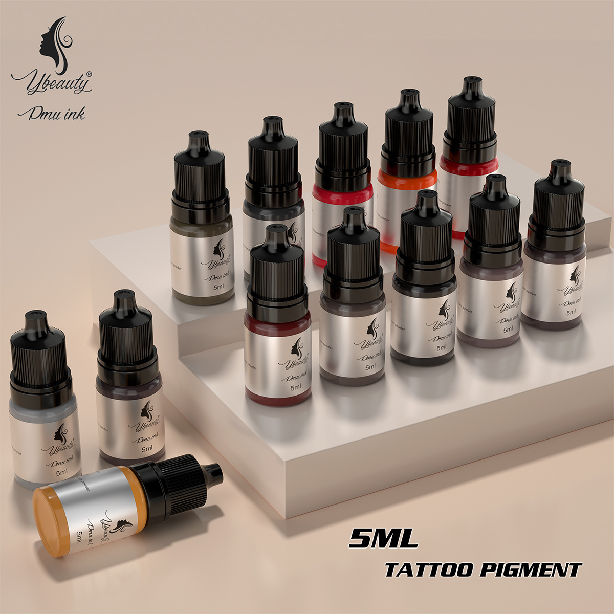 Материал для татуировки 5 мл, пигмент для практики для начинающих, эмульсия цвета, татуировка бровей, осветление губ, контактные линзы, учебные принадлежности