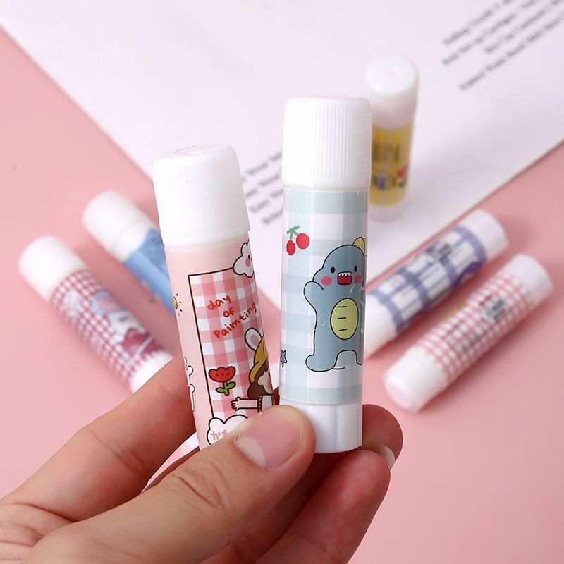 Cartoon glue stick student office supplies glue stick kindergarten high viscosity strong handmade DIY children's glue