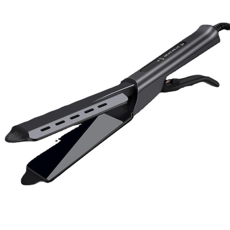 Cross-Border Large Panel Hair Straightening Splint, Curling and Straightening Dual-Purpose Hair Straightener, Curling Iron, Simple Straightening Plate Clip, Perm Clip