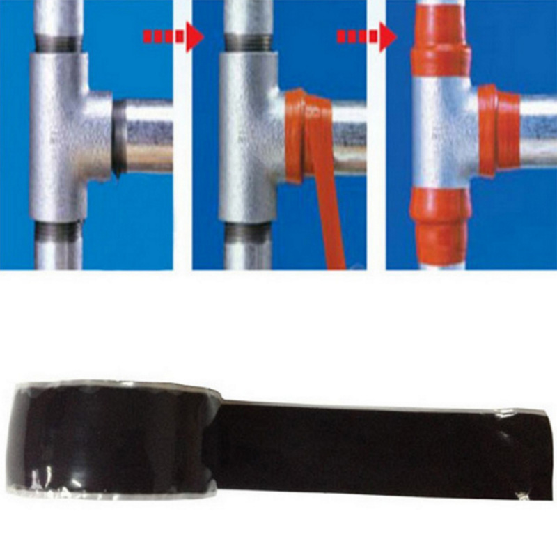 2.5Cm*3M Electrician High-Pressure Self-Adhesive Tape Garden Water Pipe Repair Tape Self-Melting Silicone Tape