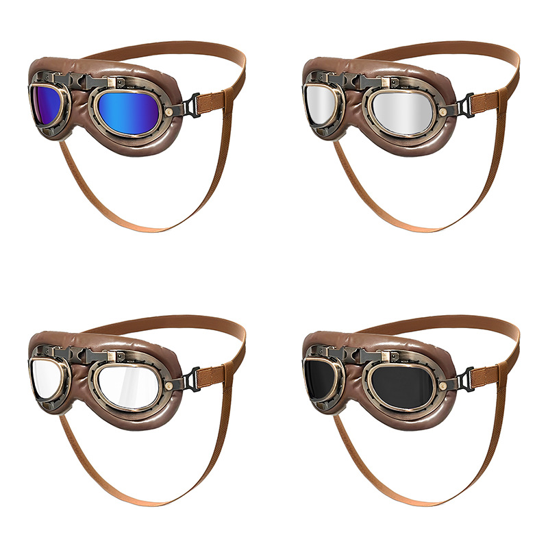 in stock Pet Glasses Medium and Large Dog Goggles Pet Headwear Pet Outdoor Windproof Glasses Dog Sunglasses