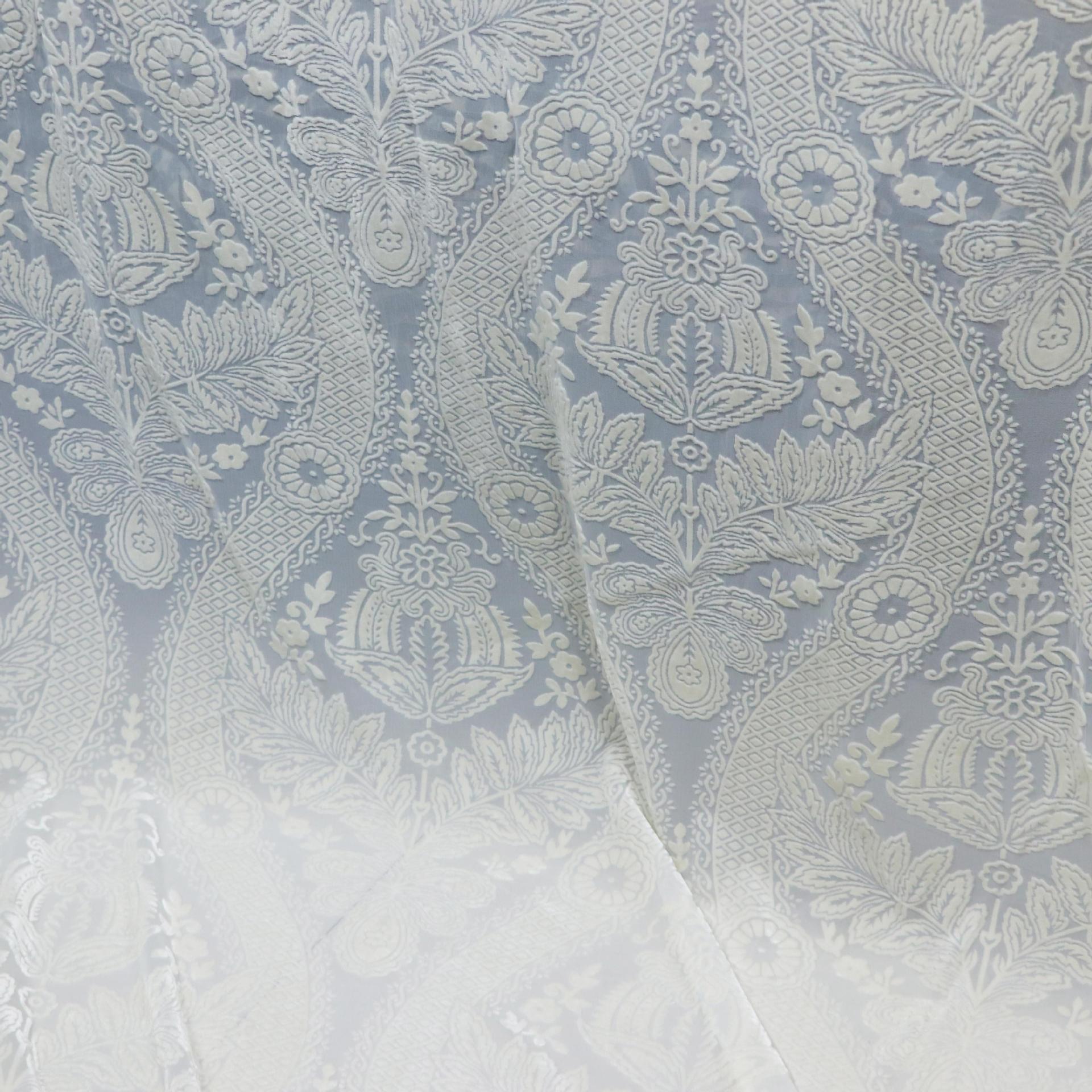 Оптовая ткань из вязаного нейлона, бархатная однотонная, с цветочным узором, для ночных сорочек и платьев, ткань для женской одежды