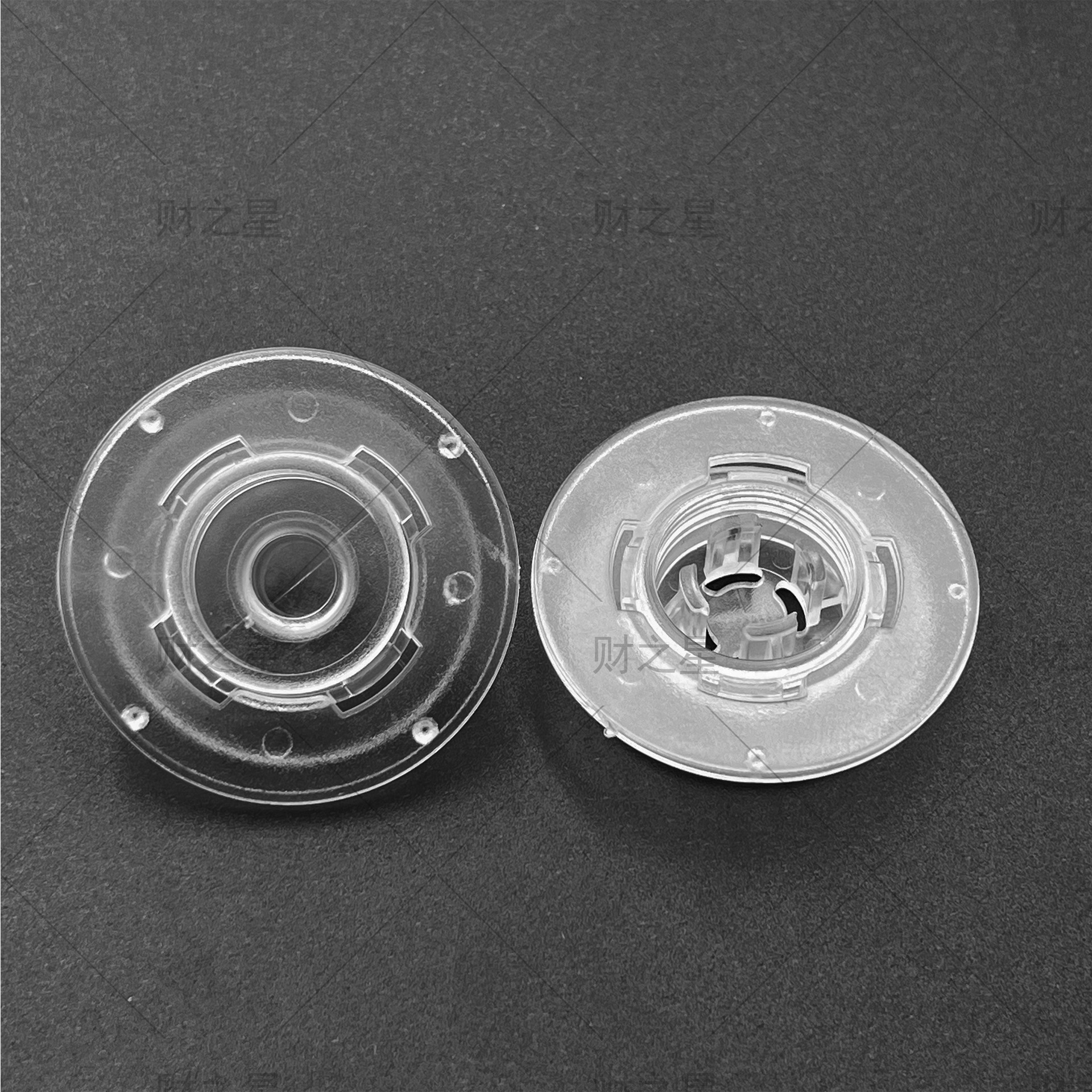 25mm aperture transparent car foot pad buckle double-layer foot pad buckle fixed detachable processable