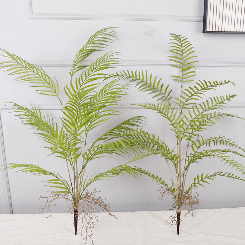 Artificial Fern Green Plants Bunch Indoor Garden Landscaping Wedding Decoration Ornaments 12 Pieces Large Persian Grass Fern Grass