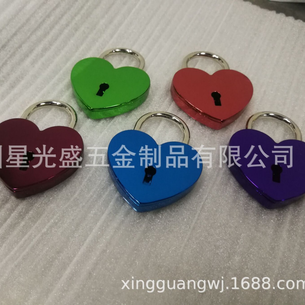 Color electroplating padlock love lock concentric lock zinc alloy buckle luggage hardware accessories