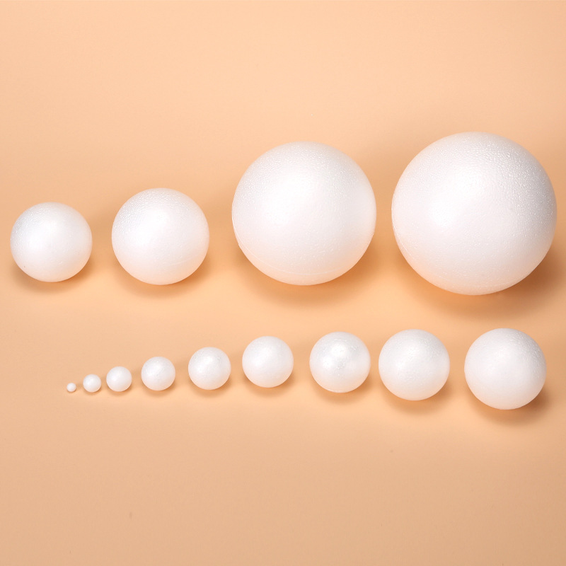 High-Density White Polyron Size Solid Foam Ball DIY Material Wedding Window Props Starry Sky Ball