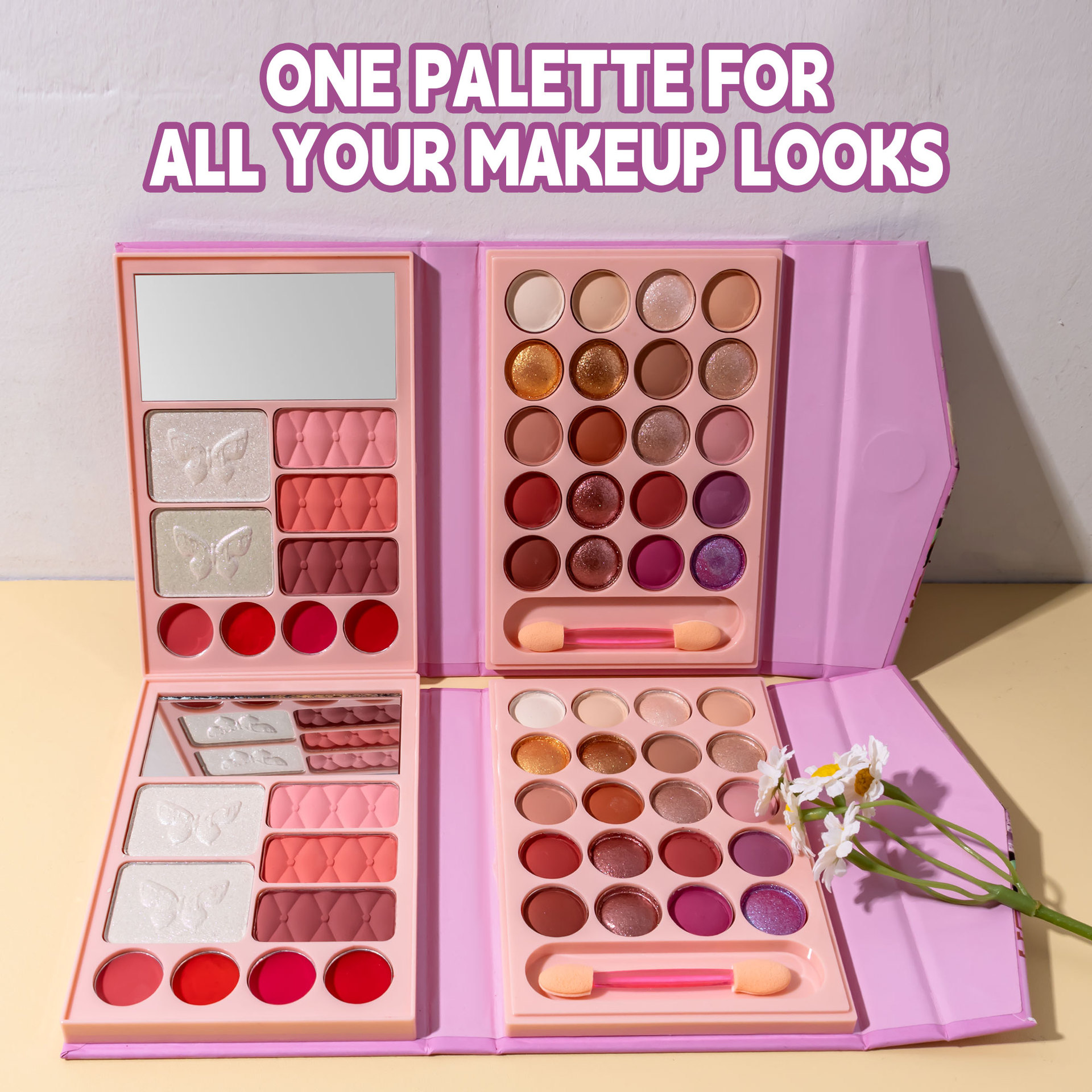 Uratm Cross-Border Multifunctional All-In-One Makeup Palette Matte Pearlescent Eye Shadow Lipstick Blush Contour High-Gloss Beauty Makeup