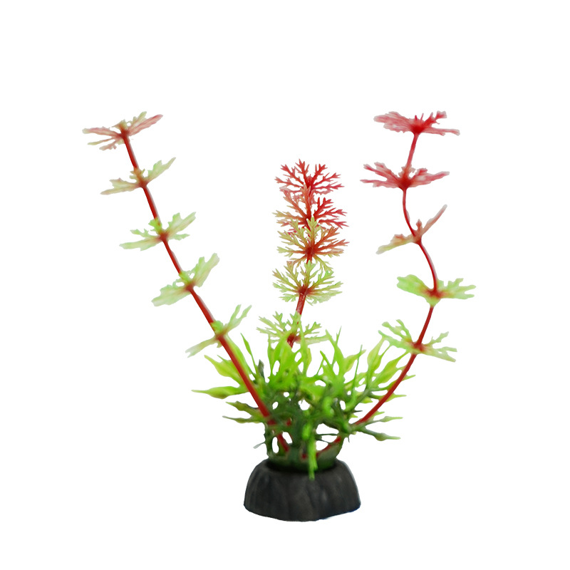 Factory direct wholesale fish tank sand table decoration plastic simulation aquatic plants artificial flower aquarium landscaping 10-4 series