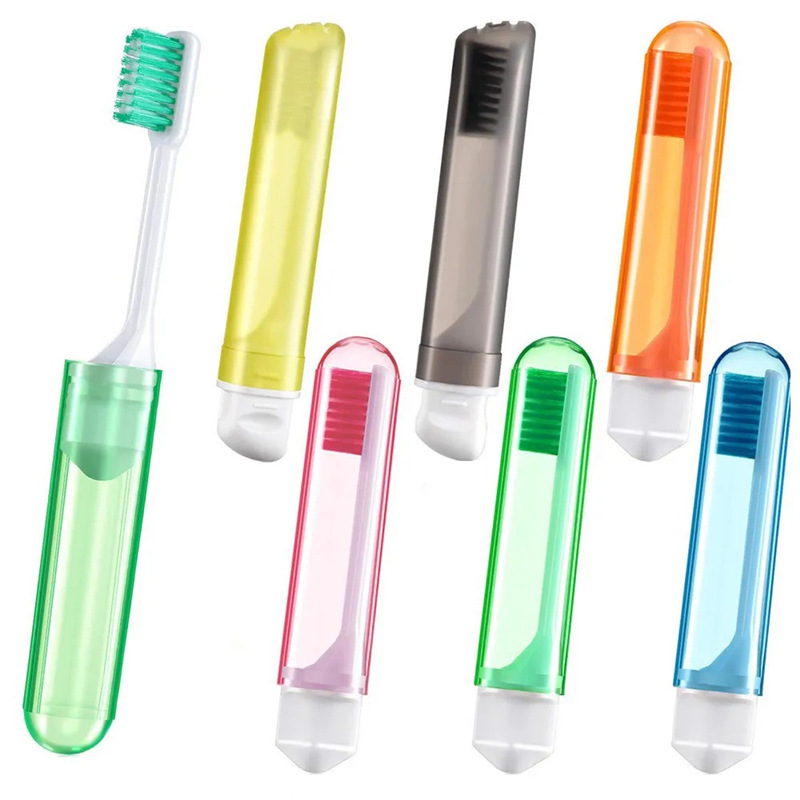 Foldable Toothbrush Non-Disposable Portable Soft Bristle Toothbrush Travel Size Portable Mini Toothbrush Travel Toothbrush