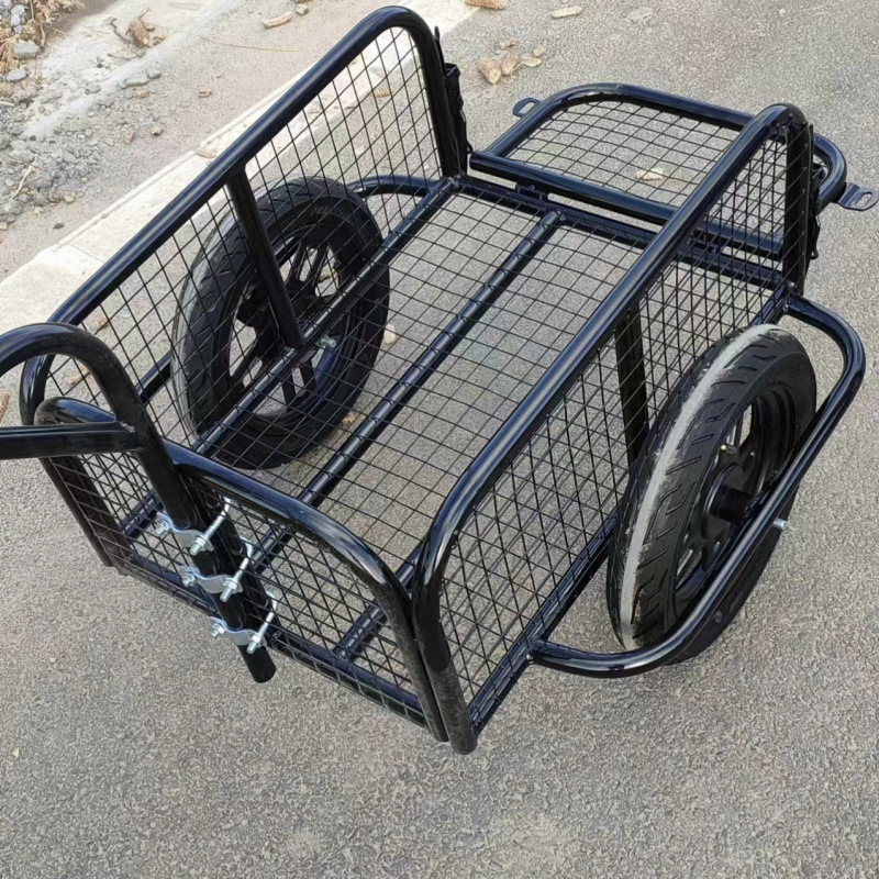 New Outdoor Electric Motorcycle Bicycle Rear-Mounted Small Trailer for Camping and Fishing Tricycle