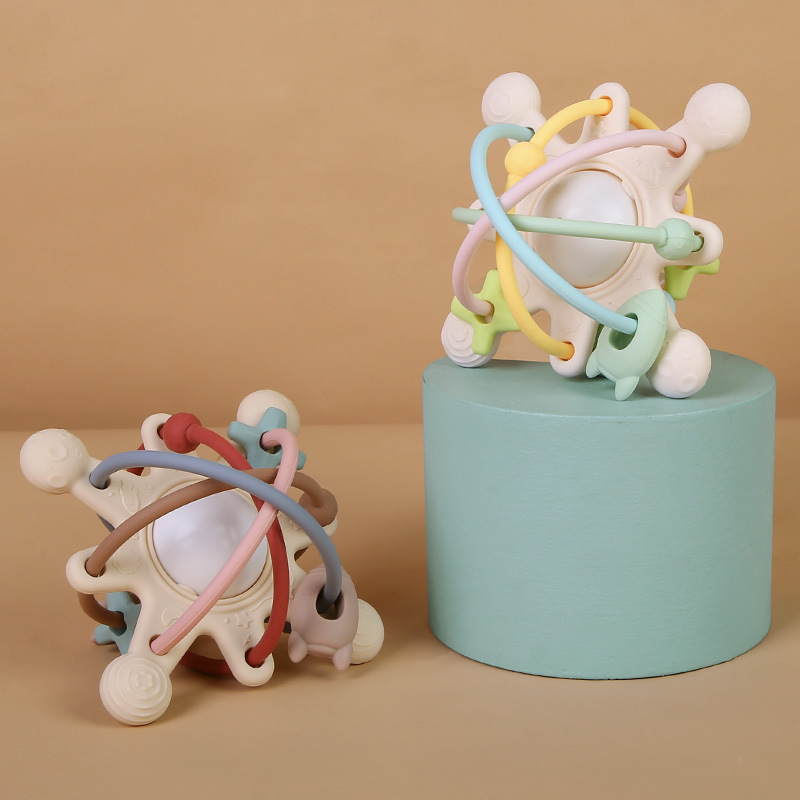 Игрушка Manhattan, мяч для захвата, силиконовая, для новорожденных