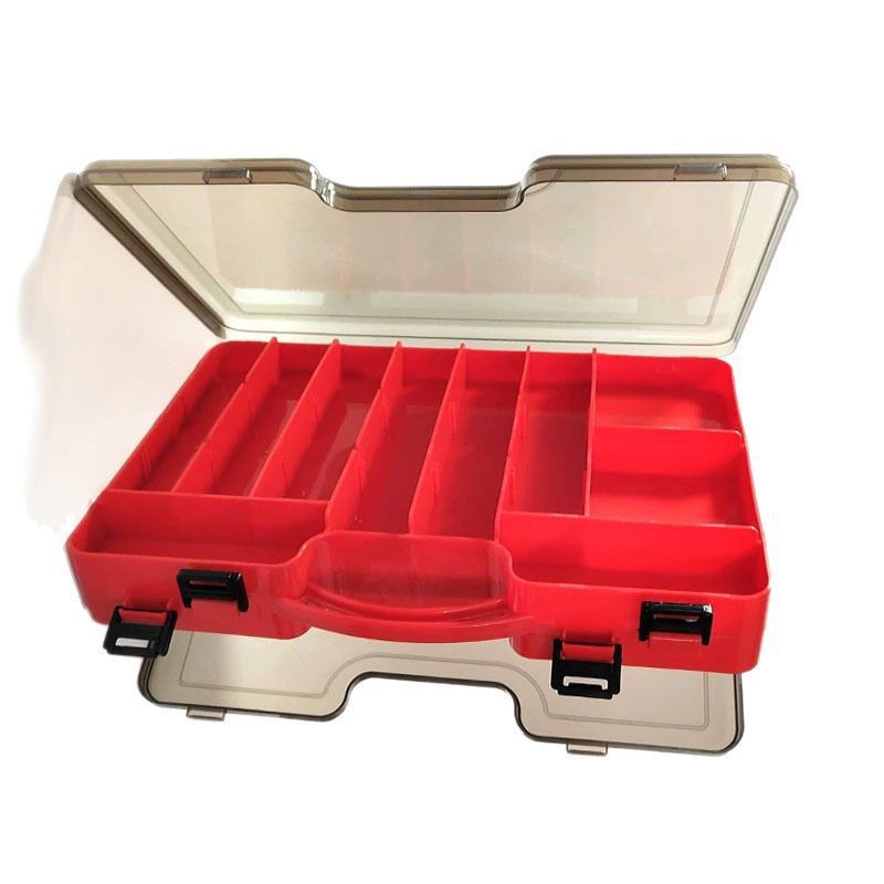 Double-Layer Portable Lure Box, Bait Box, Tackle Box, Small Accessory Box, Sequin Box, Multi-Compartment Layered Design