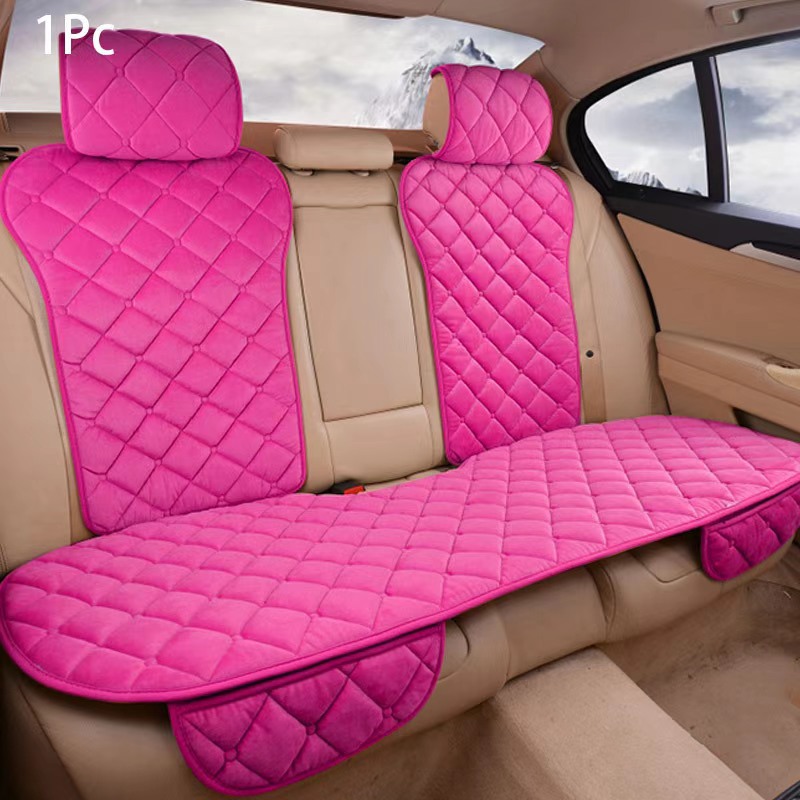 Car seat cushion winter warm small waist single seat rear backrest winter universal plush seat cushion generation