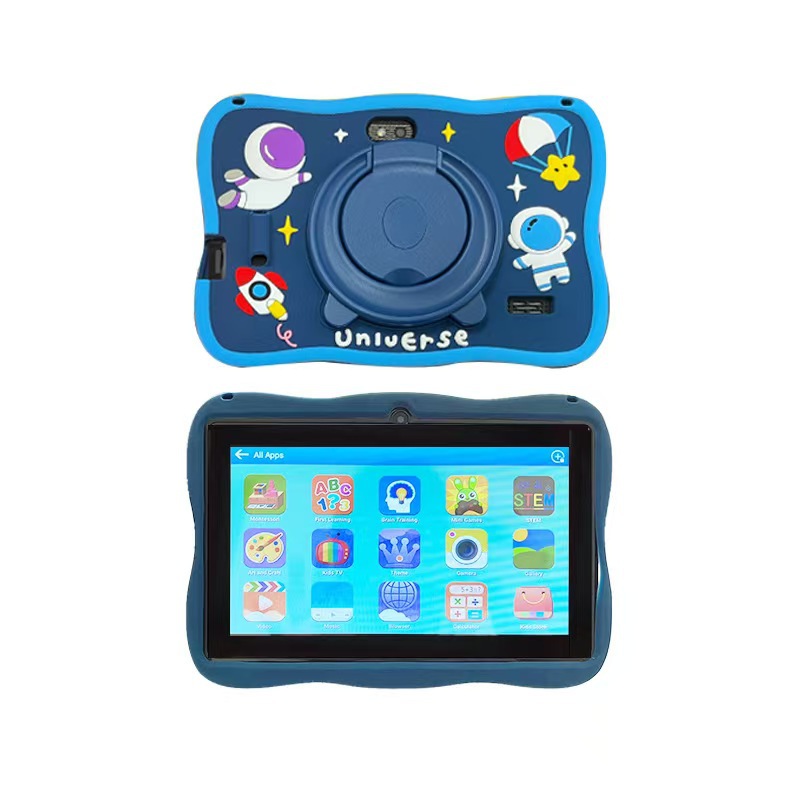 New 7-inch Cartoon Children's Tablet IPS Screen with IWAWA Parental Control Drop Protection Handwriting Smart