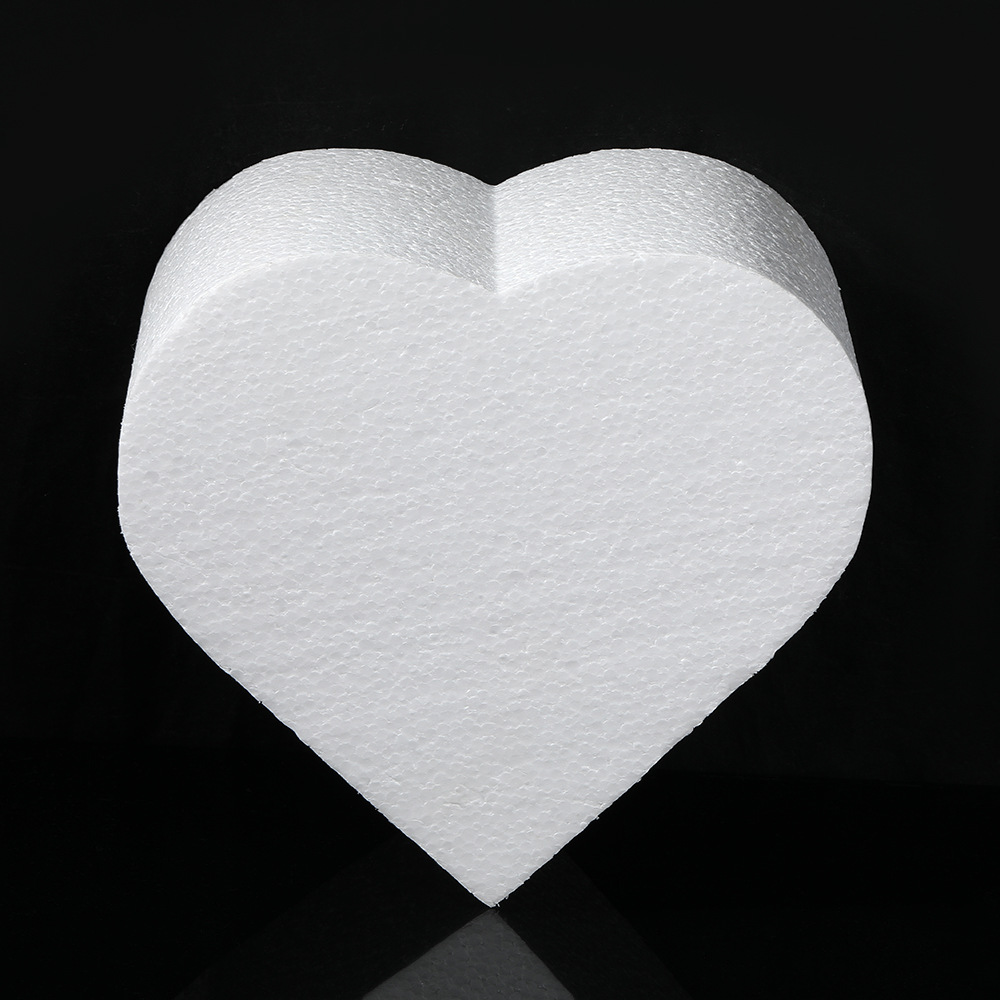 Eps Foam Valentine's Day Holiday Heart Gift Box Decoration Lining Wedding Decoration High Density Heart Foam Wholesale