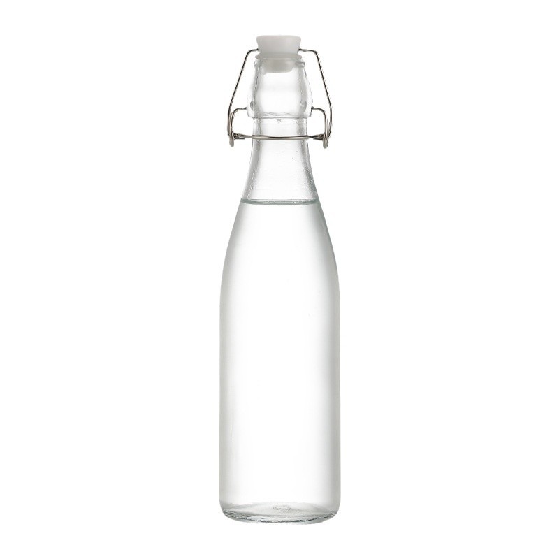Snap Glass Ice Wine Bottle 500ml Bubble Wine Bottle Sealed Fruit Wine Storage Wine Bottle Enzyme Bottle Snap Bottle Beverage Bottle