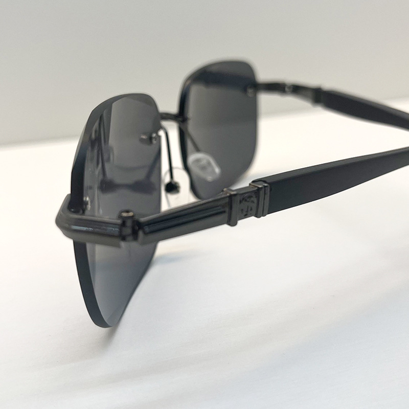 New style frameless trendy sunglasses men's driver driving fishing sunglasses anti-ultraviolet glasses women