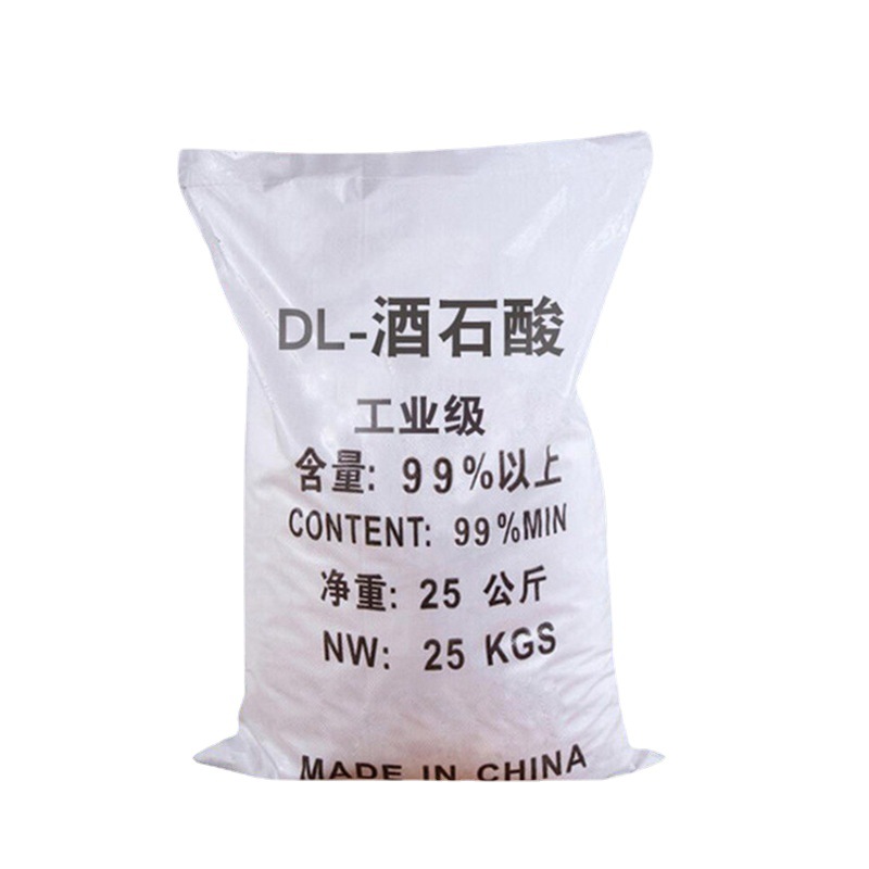 Tartaric Acid 25kg Packed Sewage Treatment 99% Tartaric Acid Wholesale National Standard Industrial Grade Concrete Additive Tartaric Acid