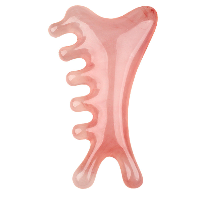 Head Massage Comb Resin Four-In-One Massage Comb Scalp Multi-Functional Comb Meridian Comb Wide-Tooth Massage Comb Thickened