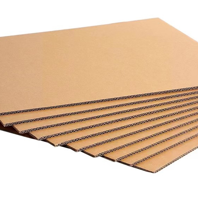 Customized Paper Card Corrugated Cardboard Packaging Pad Paper Kraft Paper Card Base Paper Three Layers Five Layers Cardboard Support Zhongshan