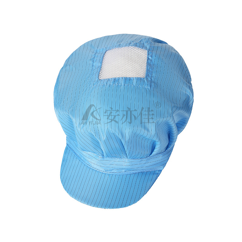 Anti-static head open net open skylight top hole female worker's hat dust-free cap large worker's hat dust-free work cap net cap breathable