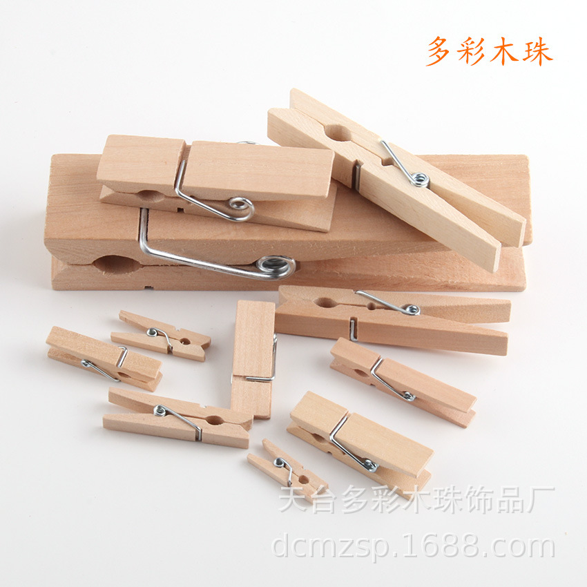 Фабричное прямое снабжение 2.5~15см цветные деревянные зажимы зажим для хранения маленькие деревянные зажимы зажим для визиток