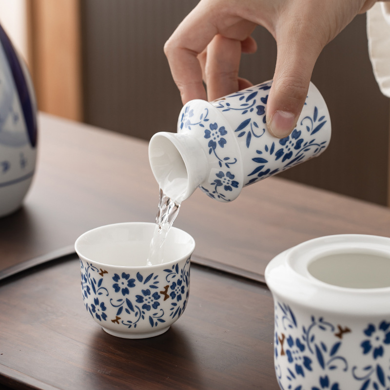 Ceramic Warmer Warmer Wine Warmer suit Rice Wine Sake Wine Glass Household Two-two Wine Utensils Portable suit