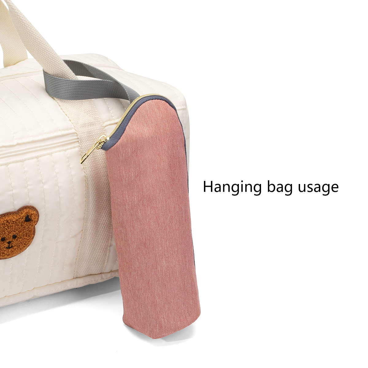 Mummy Bag Hook Bottle Bag Easy to Go Out Thermal Insulation Bottle Bag Hangable Baby Car Thermal Insulation Bottle Bag