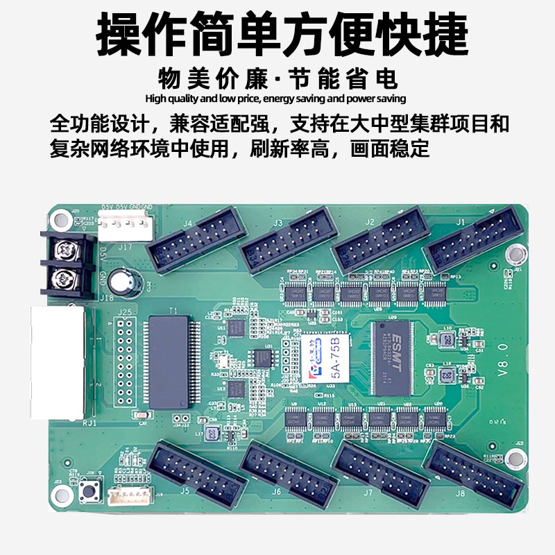 CArlight 5A-75B Full Color led DisplAy Receiving CArd Indoor DigitAl Screen Advertising Screen LArge Screen Control CArd