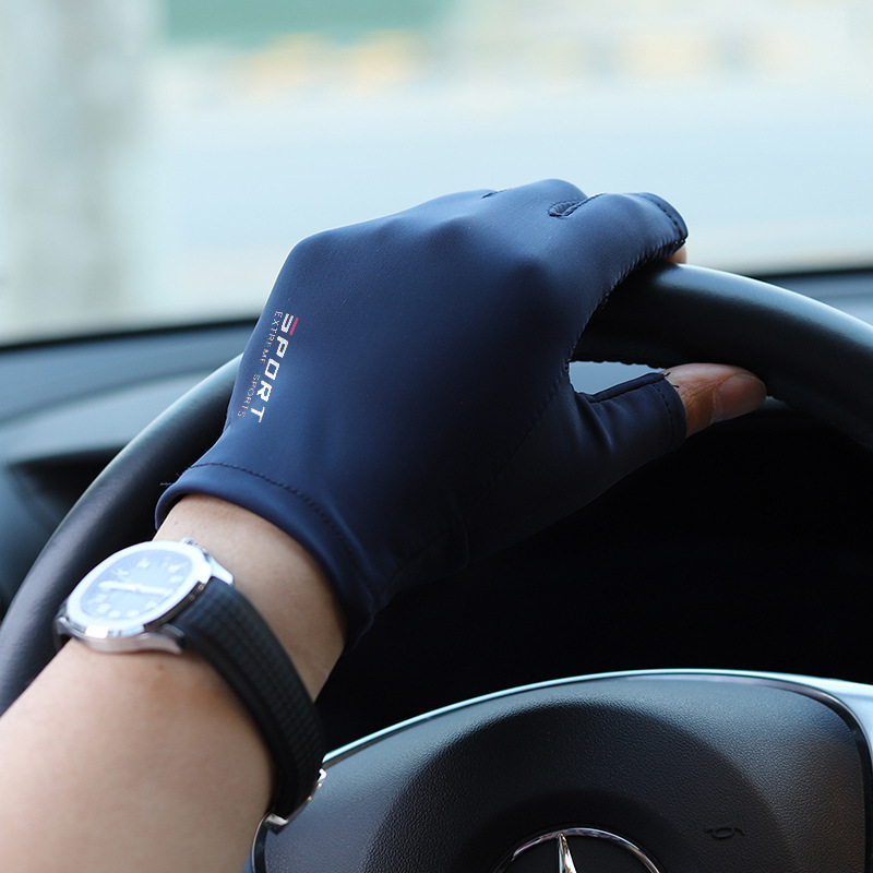 Перчатки для рыбалки из ледяного шелка для мужчин и женщин, спортивные, эластичные, для защиты от солнца