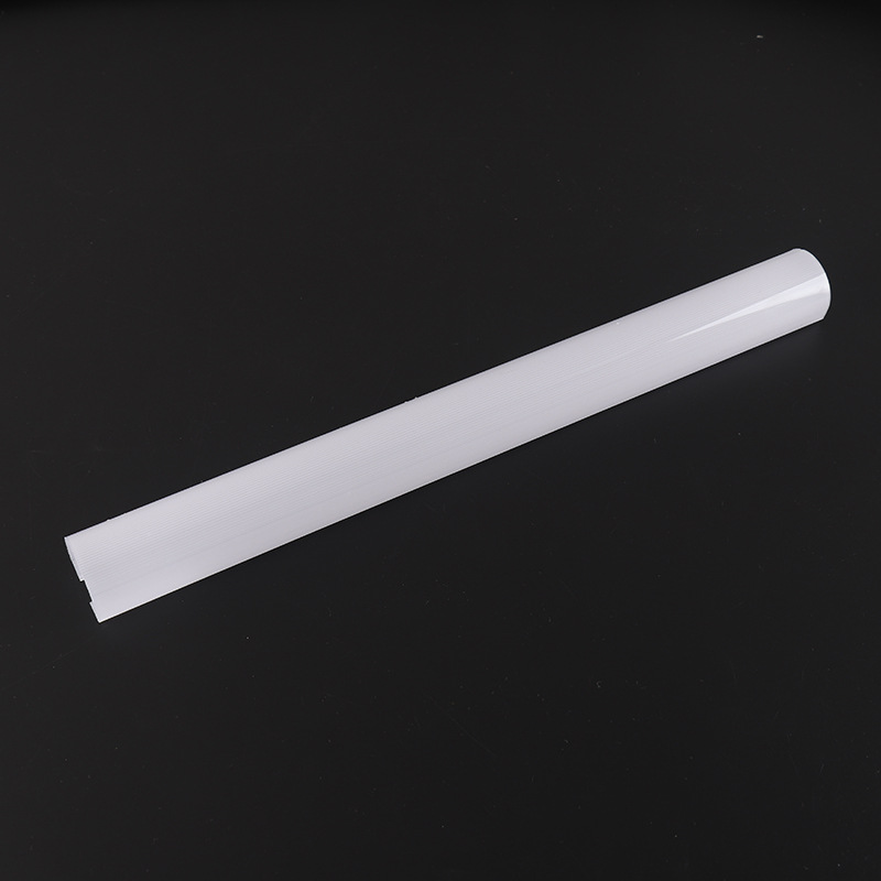 Round purification lamp shade PC round tube LED lamp casing long strip lampshade plastic cover milk white PC round tube transparent