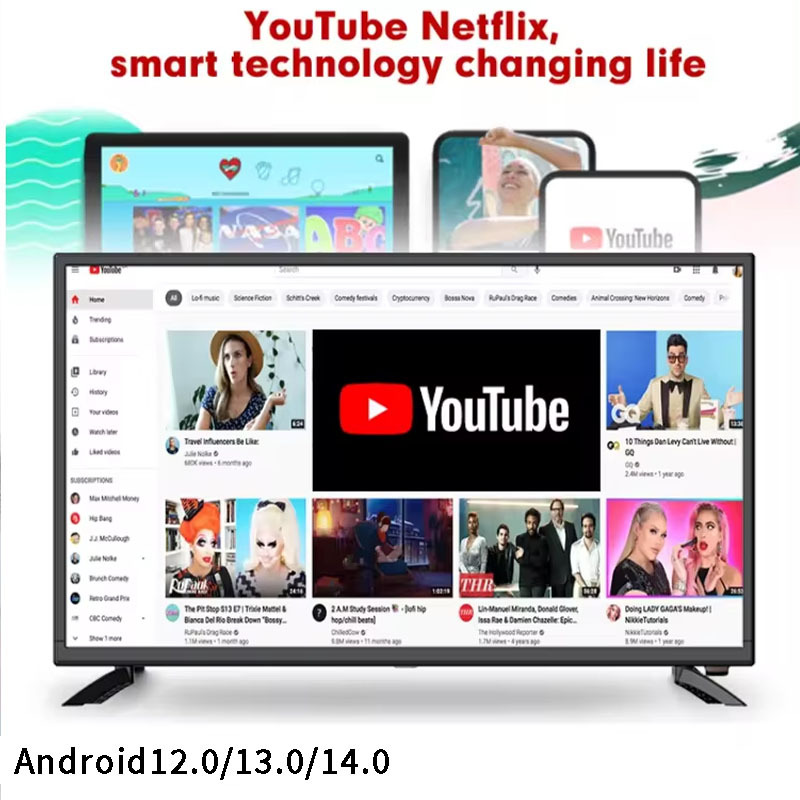 Foreign trade Southeast Asia Vietnam 32 inch LCD TV color TV 55 inch HD explosion-proof 2K4K smart 65 inch TV