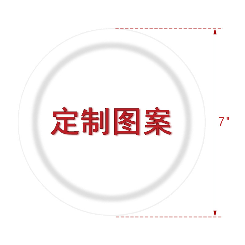 Biodegradable Disposable Paper Plate Tableware Set Drawing to Make 7inch 9inch Cupcake Paper Plate Tissue Party Supplies