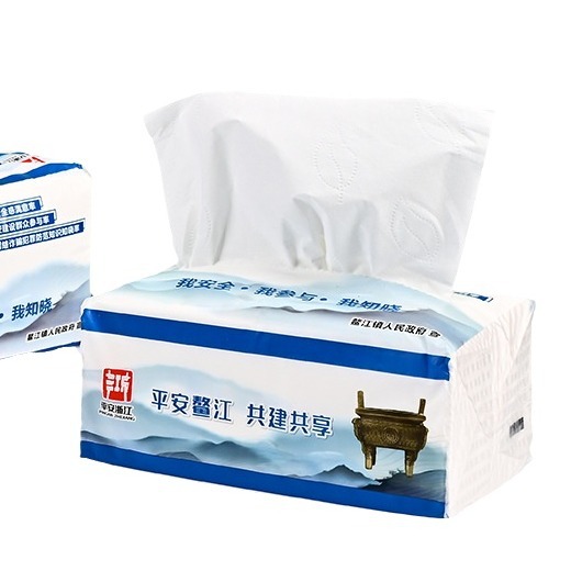 Customized Soft Tissue Paper with Logo Printing, Advertising Tissue Paper, Customized Catering Gas Station Napkin Paper Towel, Customized