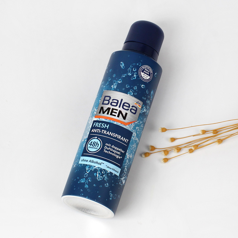 German Balea Men's 48-Hour Antiperspirant Deodorant Spray Refreshing Deodorant 200ml