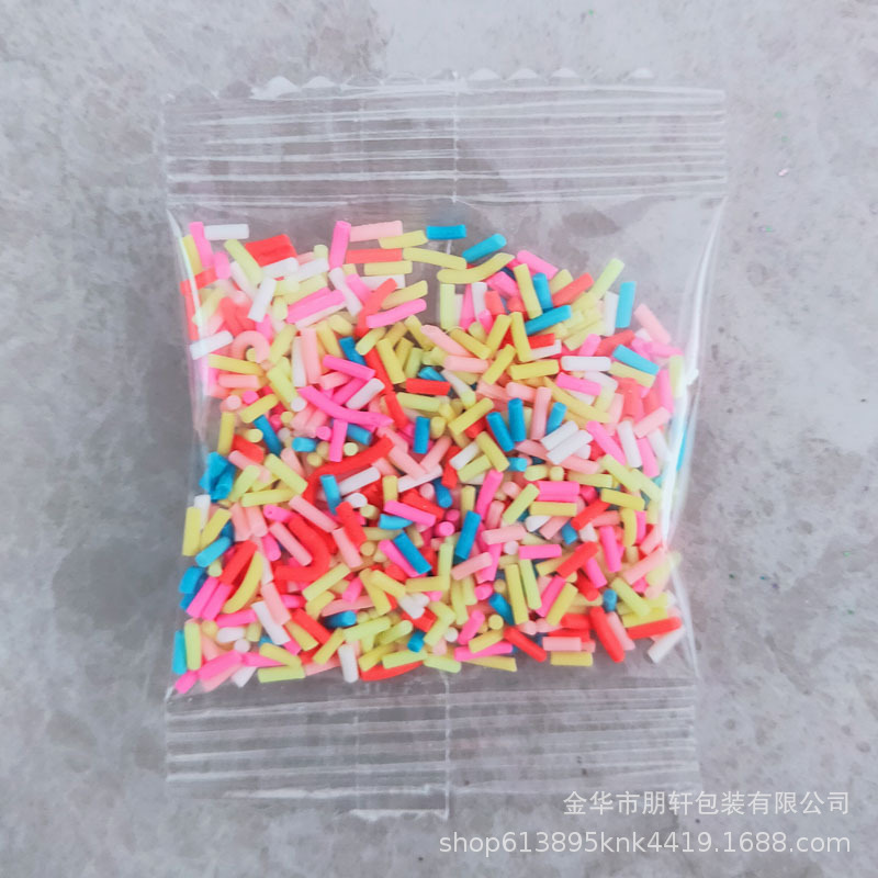 Manufacturers supply 3 grams of bagged soft pottery fruit pieces soft pottery particles soft pottery five-pointed star love snowflake round slices