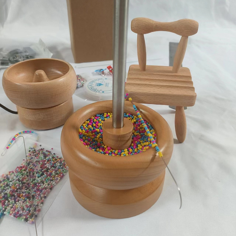 Кросс-бордерный новый бочонок из бука/смолы ручной работы быстрый инструмент для бисера