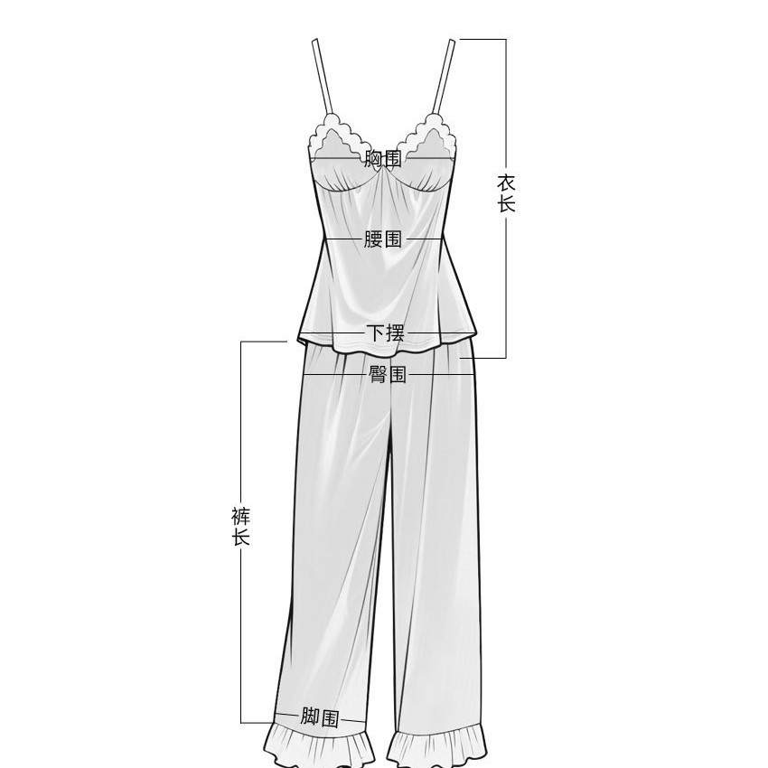 European and American Cross-Border Women's Home Wear Pattern Making, Small Batch Customization, Labor and Material Clearing, Processing, Wholesale of Women's Pajamas