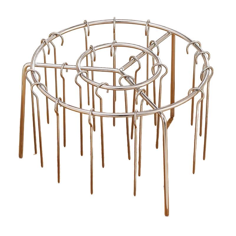 Vertical String Stainless Steel Air Fryer Grill Special Round BBQ Household Oven Kitchen