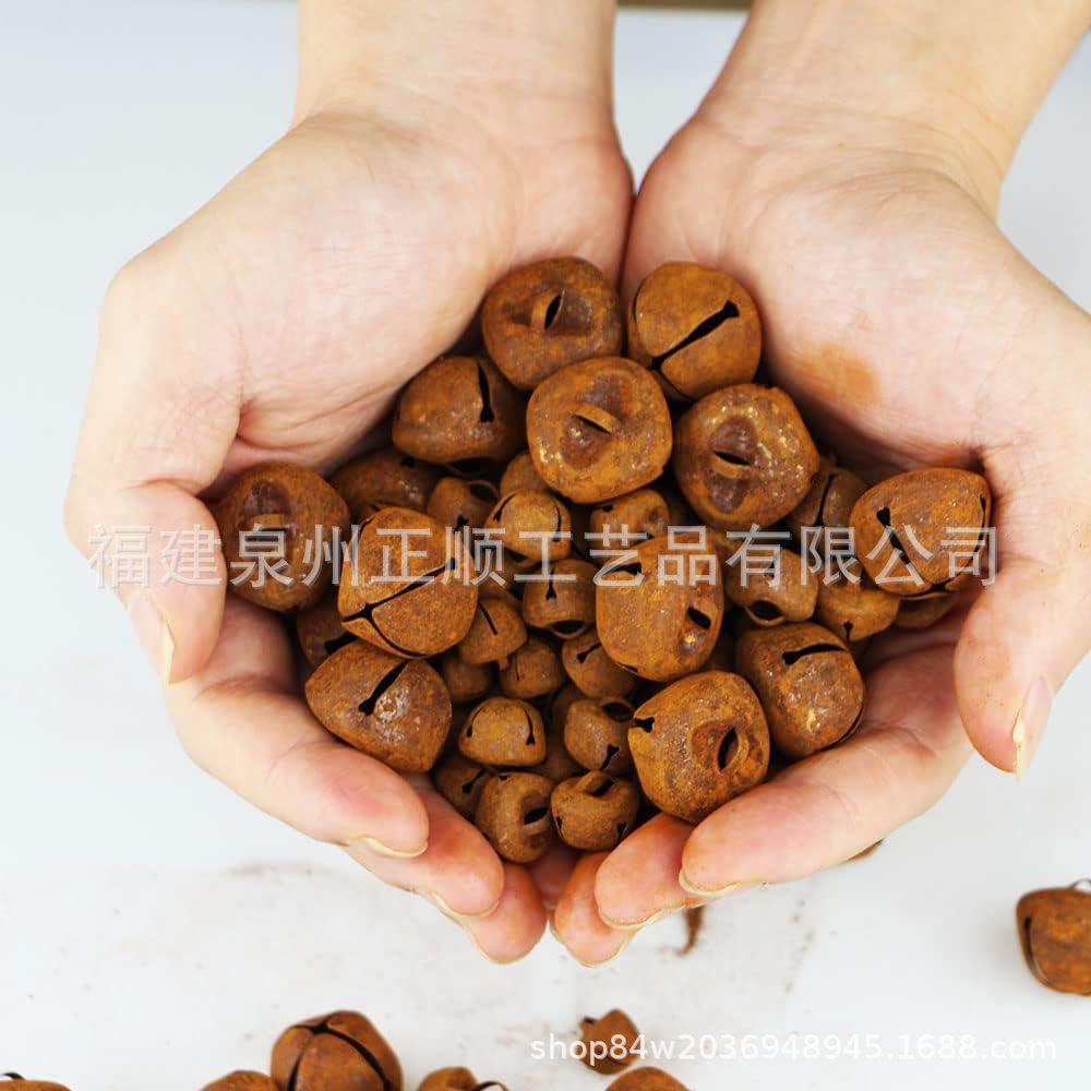 Customized Multi-Size Rusty Iron Star Decoration Retro Old Bell Christmas Garland Holiday Decoration Hanging Decoration